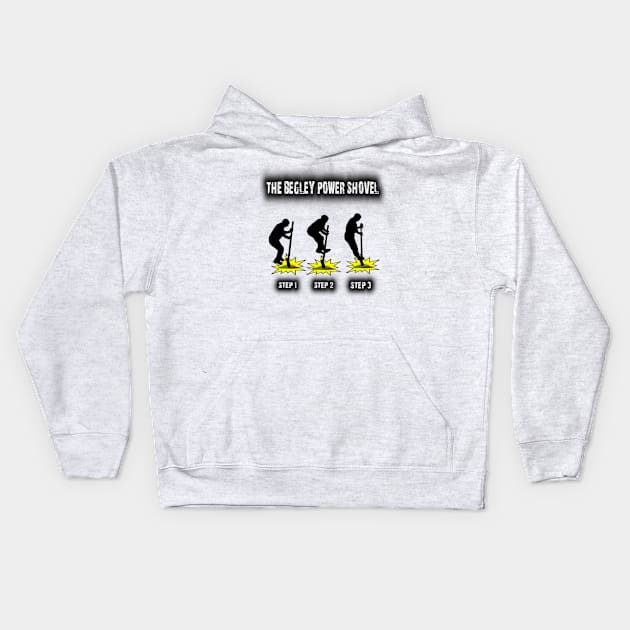 Begley Power Shovel Kids Hoodie by Kimhanderson